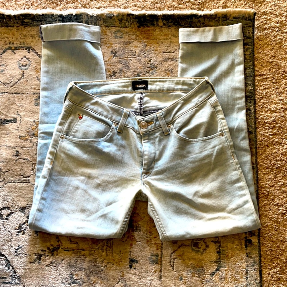 Hudson jeans straight flood cuff vintage
